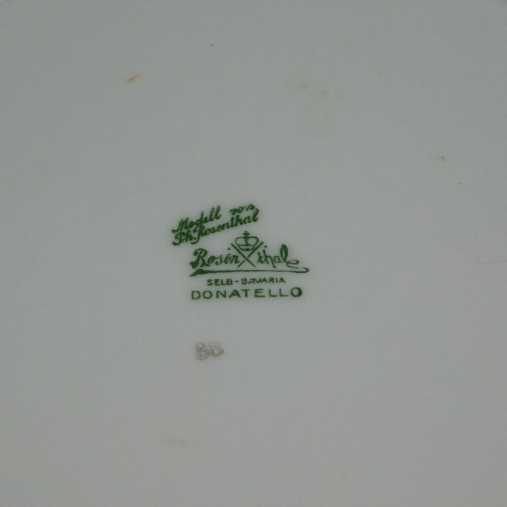 Rosenthal Donatello Briar Rose Fine China Vegetable Bowl 9 5/8" Vintage Germany - Picture 8 of 8